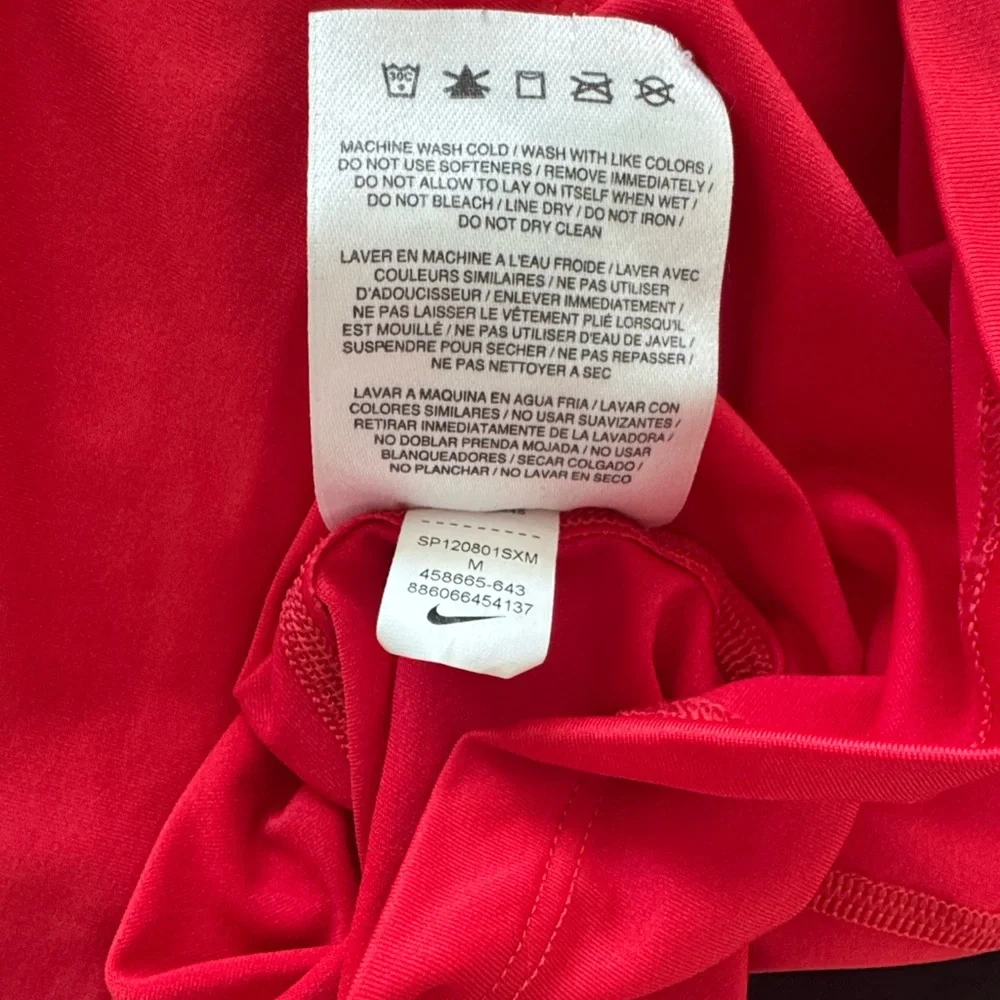 Nike Women's Vivid Red Long Sleeve Tee